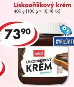 CBA Lískooříškový krém, 400 g nabídka