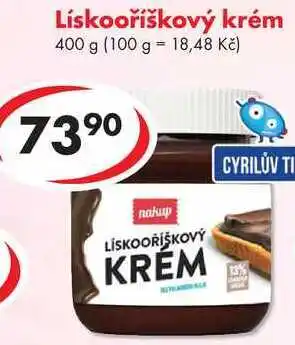 CBA Lískooříškový krém, 400 g nabídka