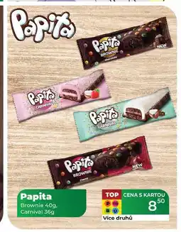 Tamda Foods Papita Brownie 40g, Carnival 36g nabídka