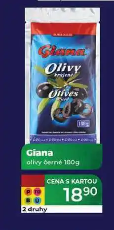 Tamda Foods Giana olivy černé 180g nabídka