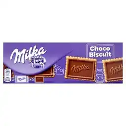 Tamda Foods Milka Choco Biscuit máslové sušenky s tabulkou mléčné čokolády z alpského mléka 150g nabídka