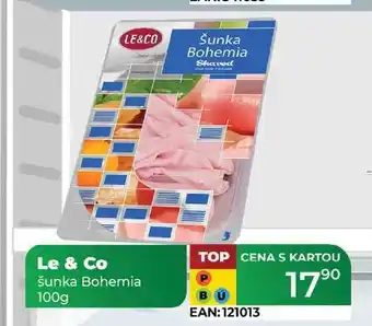 Tamda Foods Le & Co šunka Bohemia P 100g nabídka