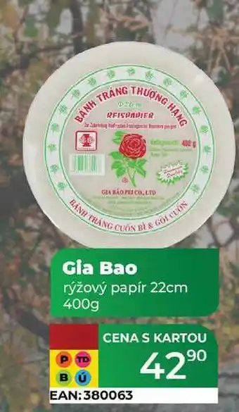 Tamda Foods Gia Bao rýžový papír 22cm 400g nabídka