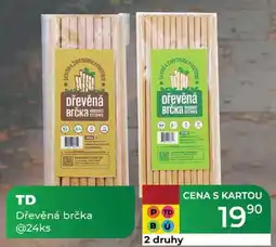 Tamda Foods TD Dřevěná brčka @24ks nabídka