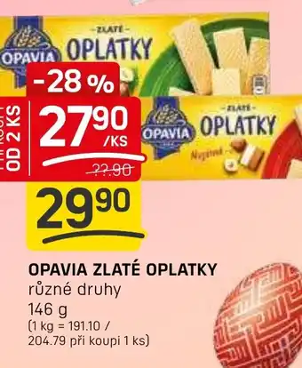 Flop Opavia zlaté oplatky nabídka