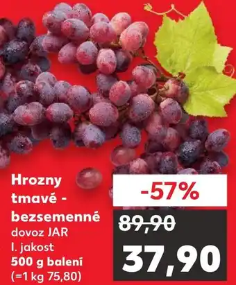 Kaufland Hrozny tmavé - bezsemenné nabídka