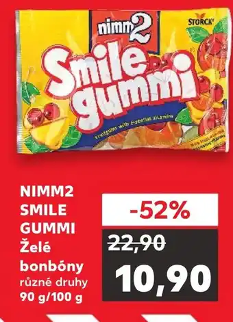 Kaufland NIMM2 SMILE GUMMI Želė bonbóny nabídka