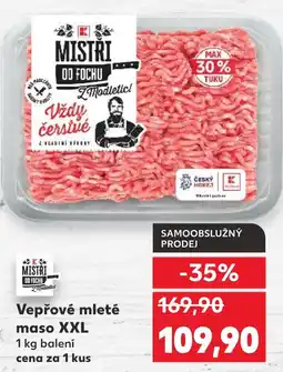 Kaufland Vepřové mleté maso XXL nabídka