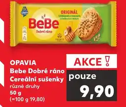 Kaufland OPAVIA Bebe Dobré ráno Cereální sušenky nabídka