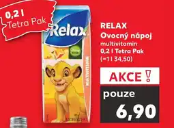 Kaufland RELAX Ovocný nápoj multivitamin nabídka