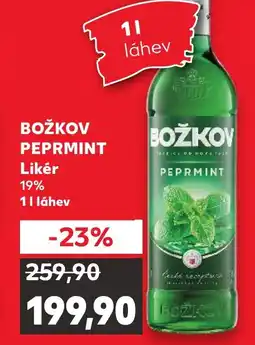 Kaufland BOŽKOV PEPRMINT Likér 19% nabídka