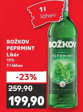 Kaufland BOŽKOV PEPRMINT Likér 19% nabídka