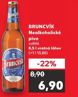 Kaufland BRUNCVÍK Nealkoholické pivo světlé nabídka