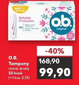 Kaufland O.B. Tampony nabídka