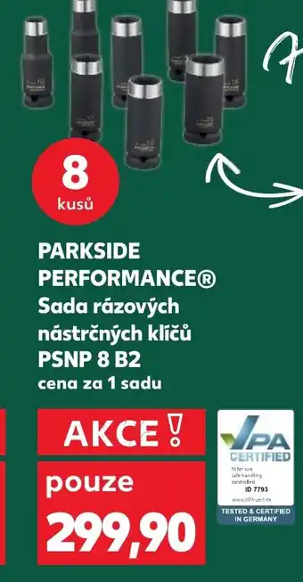 Kaufland PARKSIDE PERFORMANCE® Sada rázových nástrčných klíčů PSNP 8 B2 nabídka