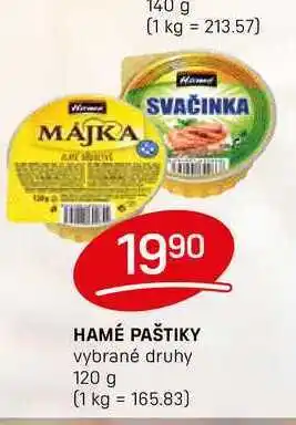 Flop HAMÉ PAŠTIKY vybrané druhy 120 g nabídka