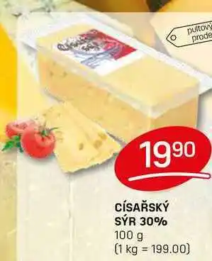 Flop CÍSAŘSKÝ SÝR 30% 100 g nabídka