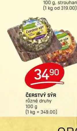 Flop ČERSTVÝ SÝR různé druhy 100 g nabídka