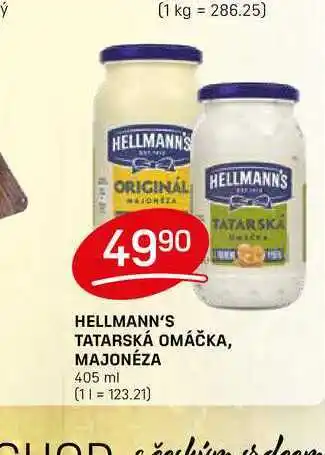 Flop TATARSKA HELLMANN'S TATARSKÁ OMÁČKA, MAJONÉZA 405 ml nabídka