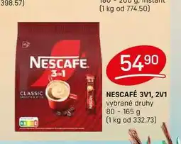 Flop NESCAFÉ 3V1, 2V1 vybrané druhy 80-165 g nabídka