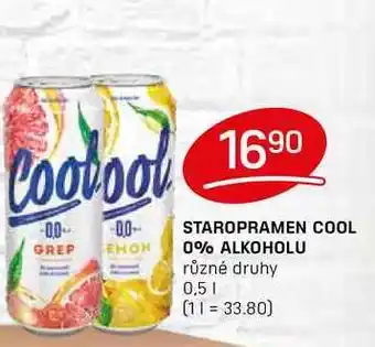 Flop Staropramen Cool 0% alkoholu 0,5l nabídka