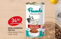 Flop PAMLS KONZERVA PRO PSY různé druhy, 1240 g nabídka