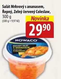 Bala NOWACO Salát Mrkvový s ananasem, Řepný, Zelný červený Coleslaw nabídka