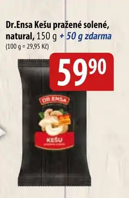 Bala DR.ENSA Kešu pražené solené, natural nabídka