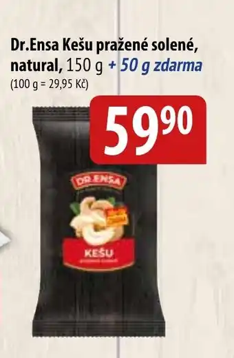 Bala DR.ENSA Kešu pražené solené, natural nabídka