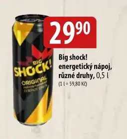 Bala Big shock! energetický nápoj nabídka