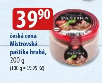 Bala česká cena Mistrovská paštika hrubá nabídka