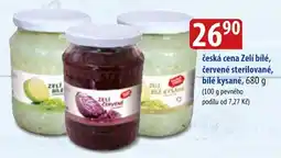 Bala česká cena Zelí bílé, červené sterilované, bílé kysané nabídka