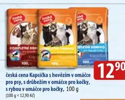 Bala česká cena Kapsička s hovězím v omáčce pro psy, s drůbežím v omáčce pro kočky, s rybou v omáčce pro kočky nabídka