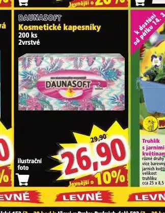 Norma Daunasoft kosmetické kapesníky nabídka