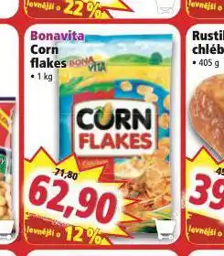 Norma Bonavita corn flakes nabídka