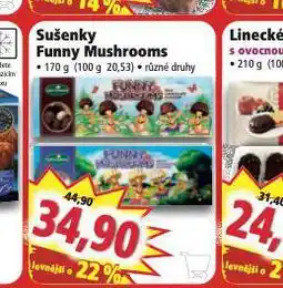 Norma Sušenky funny mushrooms nabídka