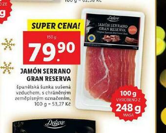 Lidl Jamón serrano gran reserva nabídka