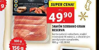 Lidl Jamón serrano gran reserva nabídka