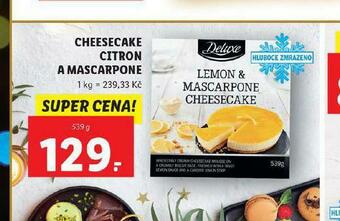 Lidl Cheesecake citron a mascarpone nabídka