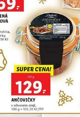 Lidl Ančovičky nabídka