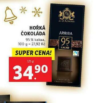 Lidl Hořká čokoláda nabídka