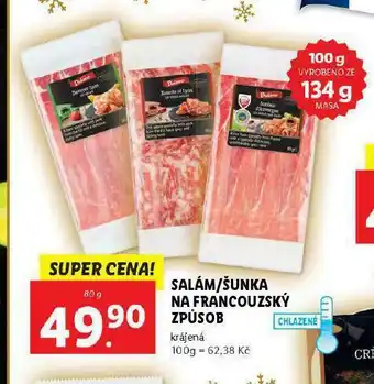Lidl Salám / šunka na francouzský způsob nabídka