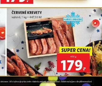 Lidl Červené krevety nabídka
