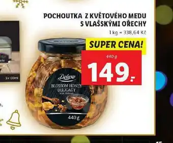 Lidl Pochouutka z květového medu s vlašskými ořechy nabídka