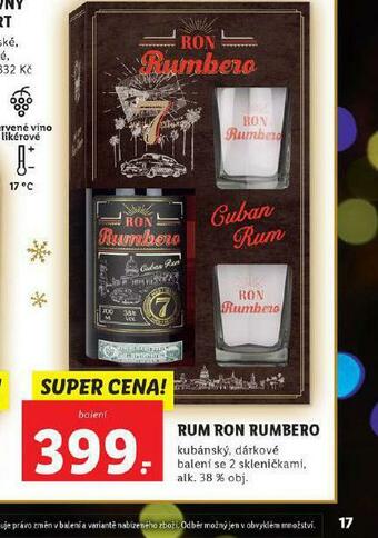 Lidl Rum ron rumbero nabídka