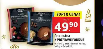 Lidl Čokoláda k přípravě fondue nabídka