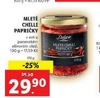 Lidl Mleté chilli papričky nabídka