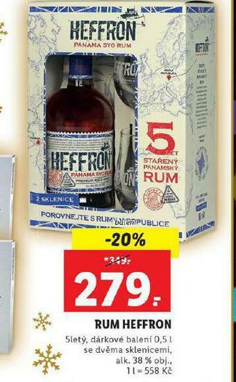 Lidl Rum heffron nabídka