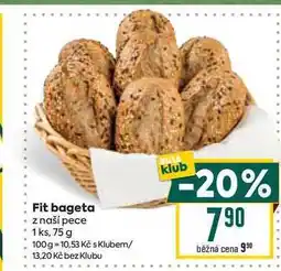 Billa Fit bageta z naší pece 1 ks, 75 g nabídka