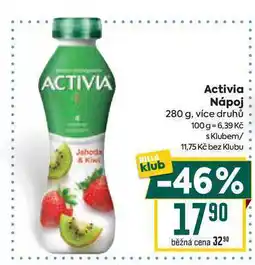 Billa Activia Nápoj 280 g nabídka